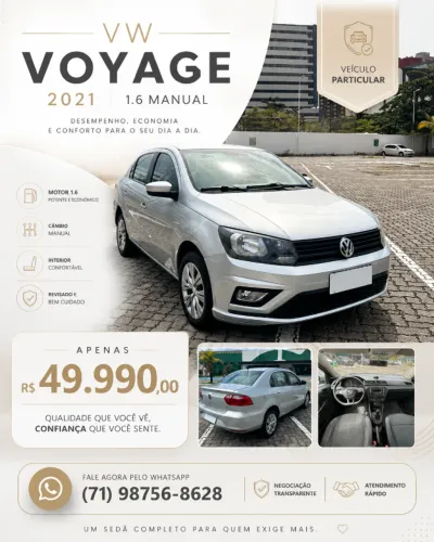 Volkswagen Voyage 1.6 MSI Flex 8V 4P 2021