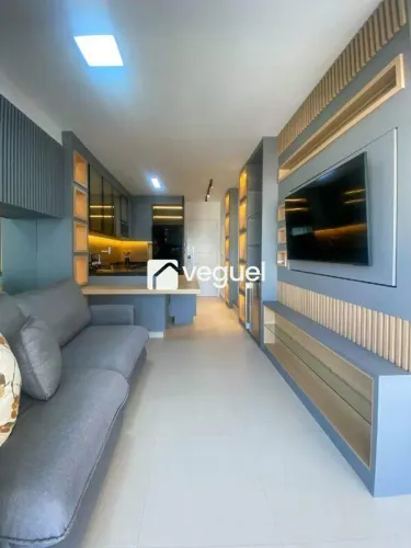 Apartamento mobiliado de 40m² com 1 quarto, 1 suíte para alugar no bairro Jardim Guanabara