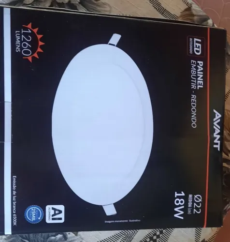 10 Lâmpadas led embutir redondo