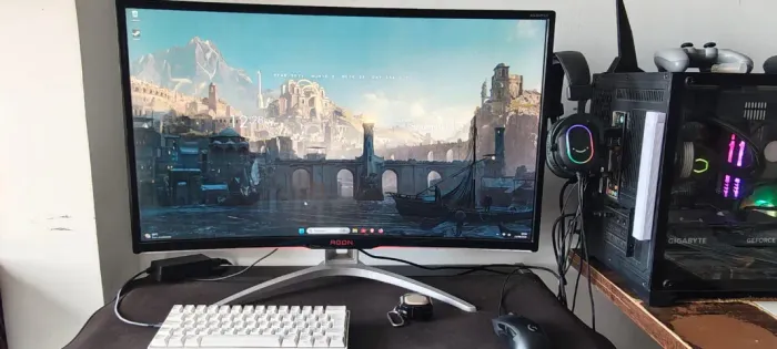PC GAMER - RTX 4060TI - MONITOR CURVO 32