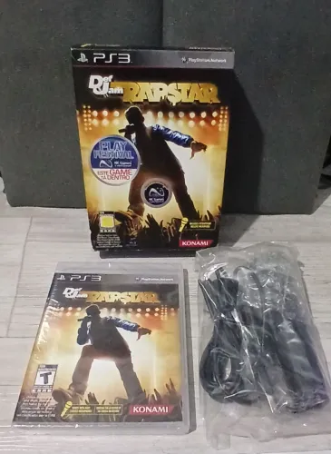Def Jam - Rapstar Com Microfone - PS3 Box Raro PlayStation 3