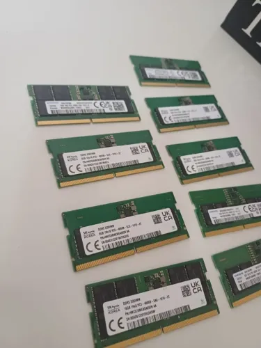 Lote de Memórias DDR5 Notebook 16gb 8gb