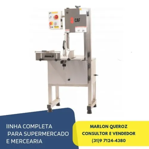 Serra fita de açougue CAF inox
