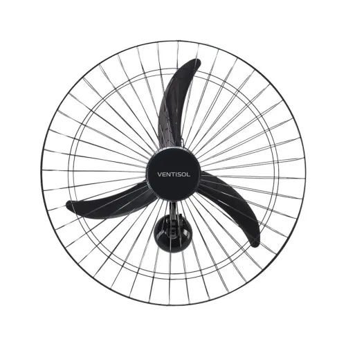 Ventilador de Parede Ventisol 60CM 127 Volts 147 Watts 3 Pás Preto