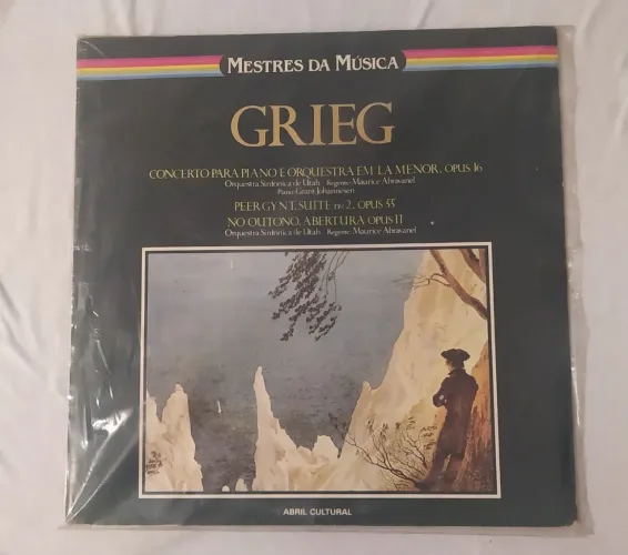 Disco Vinil GRIEG Concerto para Piano e Orquestra em La Menor, Opus 16.