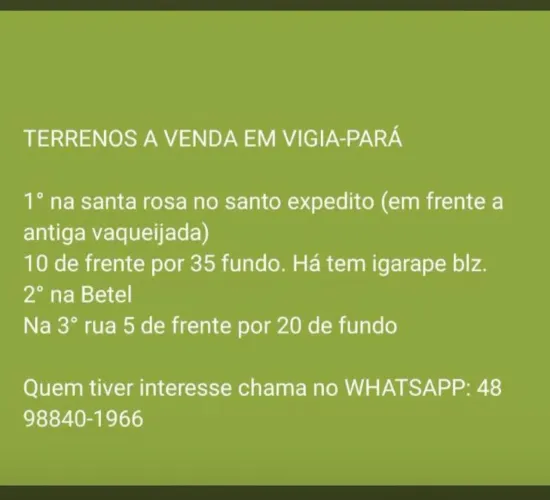 Terrenos a venda no preço bom