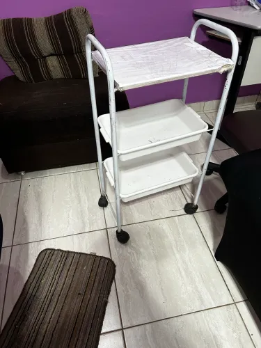 Kit maca e carrinho auxiliar estética 
