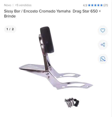 Sissybar drag star 650