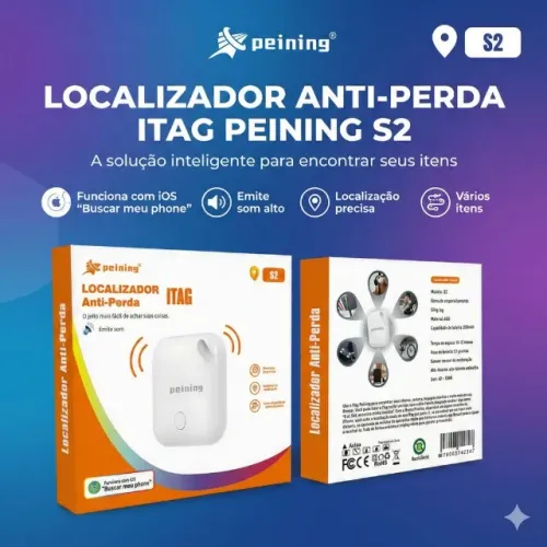 Localizador Anti-Perda Bluetooth Portátil e Resistente Compatível com iPhone