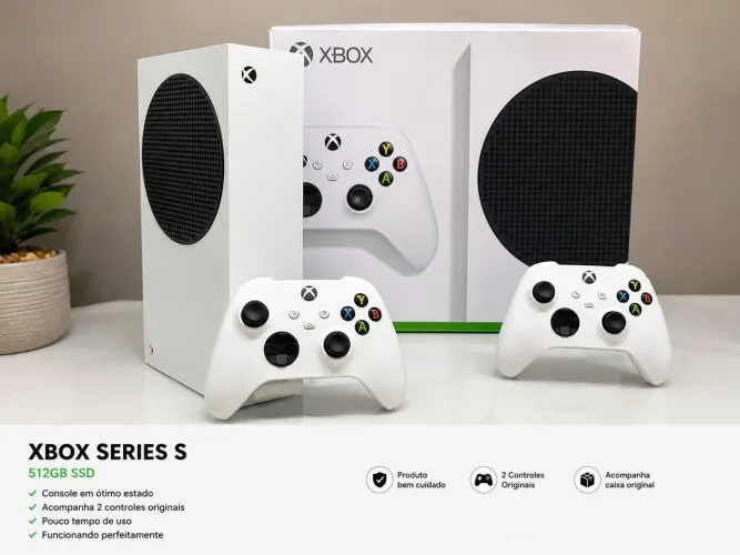 Xbox Series S em excelente estado, completo e funcionando perfeitamente!