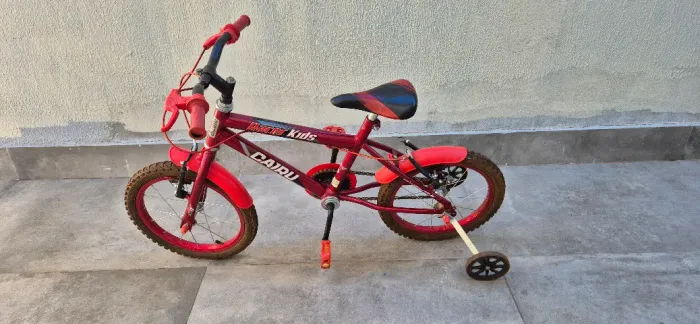 Bicicleta Aro 16 Infantil Passeio Cairu Racer Kids Vermelho Vermelho