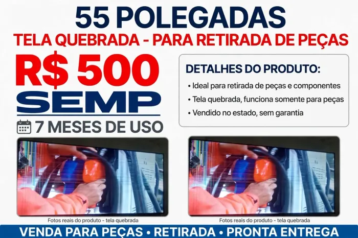 Vendo tv 55' pra retirar peças