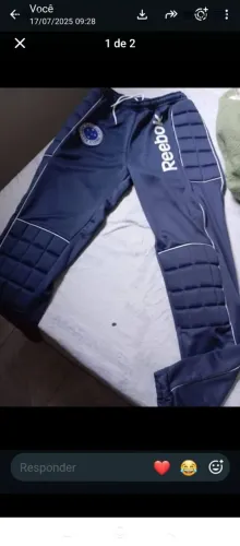 Calça de goleiro do cruzeiro