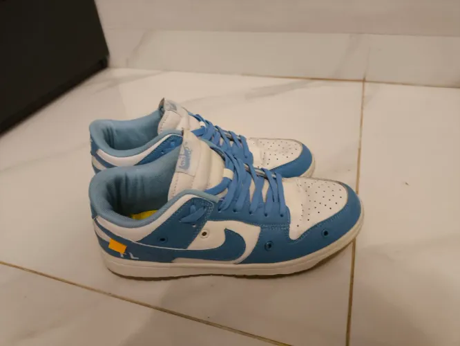Tênis Nike Dunk Off White Azul Tamanho 39