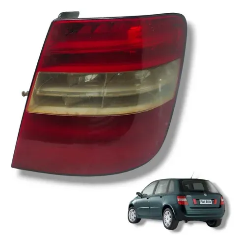 Lanterna Traseira Fiat Stilo 2003-07 Direito Amarelado Detal Direito/passageiro Vermelho