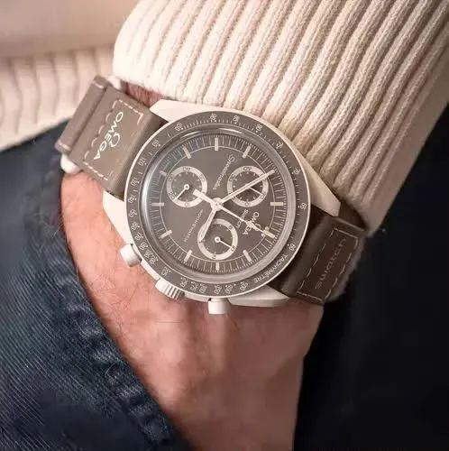 Relógio omega pulseiras de velcro material em plástico com cores minimalista
