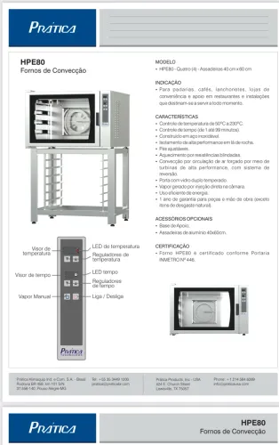 Vendo forno hpe80 Pratica