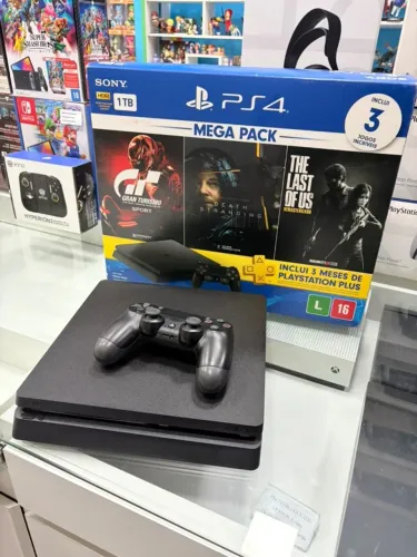 Ps4 Slim 1tb novinho na caixa completo -- faço envio