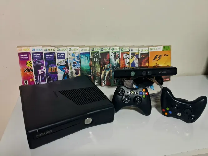 XBOX 360 LOTADO DE JOGOS