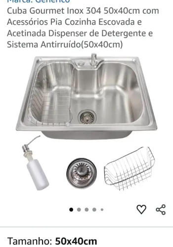 Cuba gourmet inox 50x40 