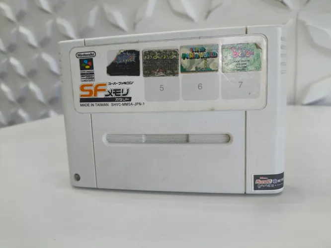 SF MEMORY JA COM 4 JOGOS PARA SUPER NINTENDO SNES SUPER FAMICOM 