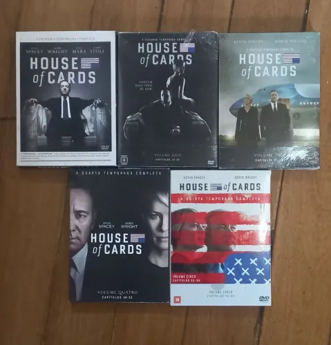 DVDs série House of Cards Temp. 1 a 5