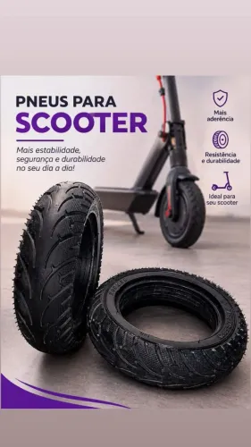 Kit 2 Pneus 200x50 Maciços Para Scooter e Patinete Alta Durabilidade