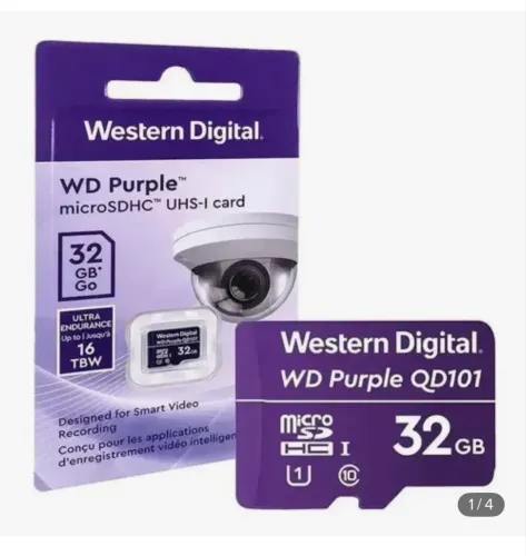 Cartão de Memória MicroSD WD Purple de 32GB da Western Digita