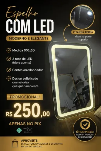 Espelho com led