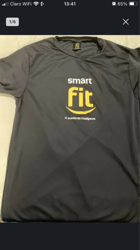 Camisa Smart Fit Cinza - Tamanho G - Ideal para Treino / Academia