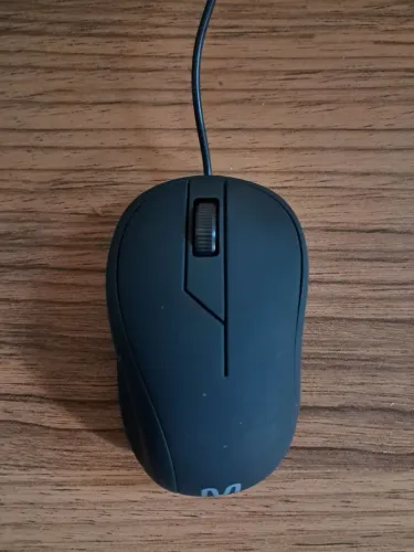 Mouse com Fio Wave Textura Emborrachada Cabo de 130cm Multi - MO222