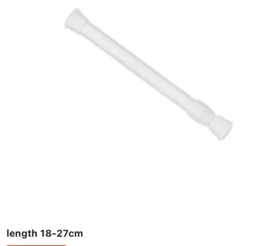 Vara de rede Retratil para cortinas e cabides 18 á 27 Cm
