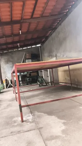 Mesa de corte 3 metros por 1,90 com carrinho 