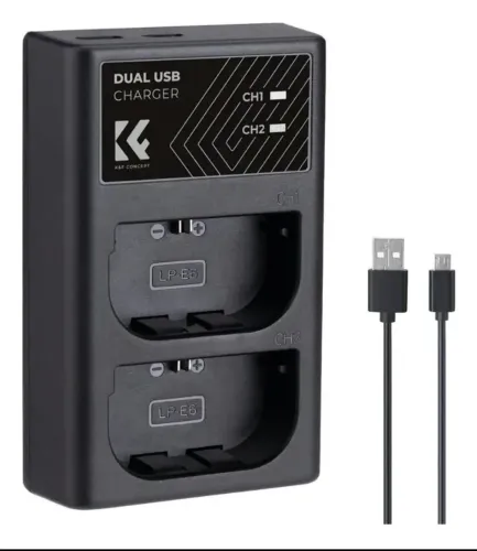 Carregador k&f Concept para Canon 