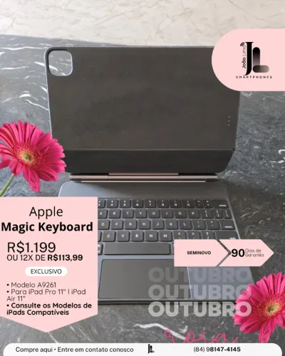 TECLADO APPLE MAGIC KEYBOARD, SEMINOVO, EXCLUSIVO