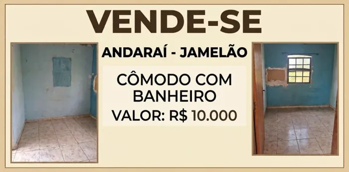 VENDE-SE 1 CÔMODO COM BANHEIRO 