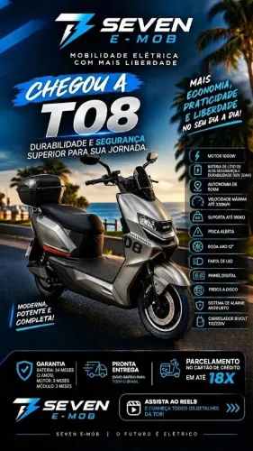 Moto Elétrica 1000w Bateria de Lítio