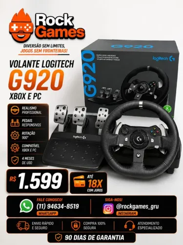Volante G920 Xbox e Pc 