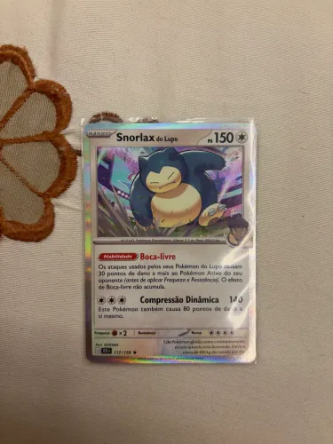 Carta Pokémon Snorlax do Lupo