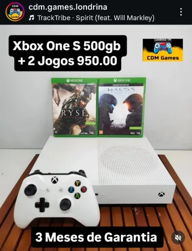 Xbox One S 500gb + 2 Jogos 950.00 - Não Aceito Oferta