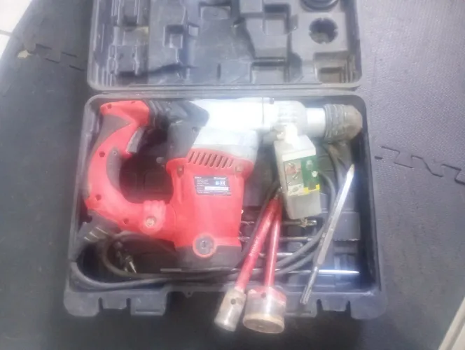 FERRAMENTA FURADEIRA ROMPEDOR kit mandil SDS, serra copo, ponteiro e brocas.
