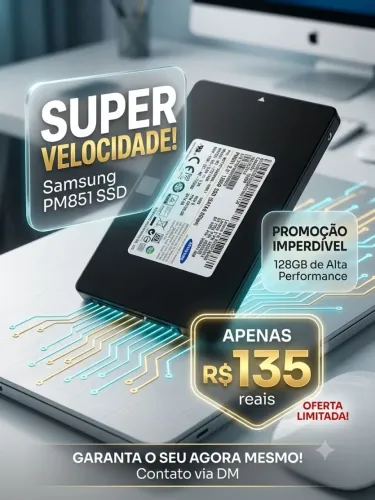 SSD 128 GB Samsung| Rápido e Eficiente