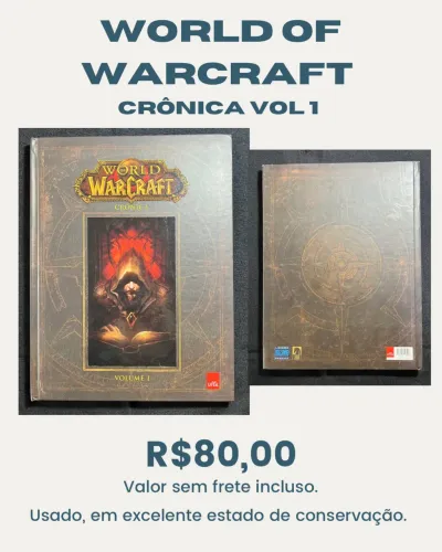 Livro world of warcraft crônicas volume 1