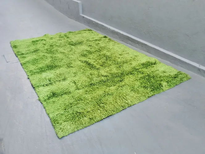 Tapete Shaggy Lucca Verde 2x3m
