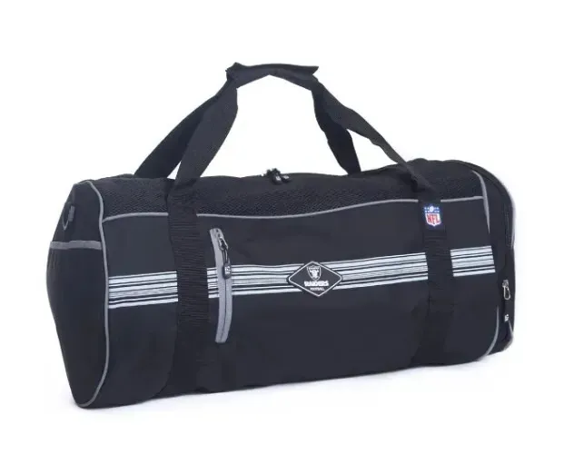 Bolsa Viagem Em Poliéster Preto - NFL Raiders