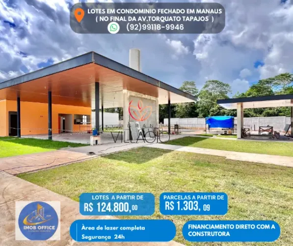 Lançamento de lotes em condomínio Fechado em Manaus
