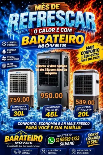 Climatizador 20 litros 30 litros 45 litros 70 litros 100 litros novo na caixa