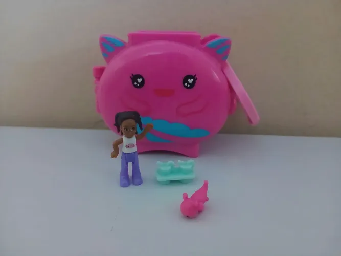 Polly Pocket Mini Mundo Pet Conectável Axolote