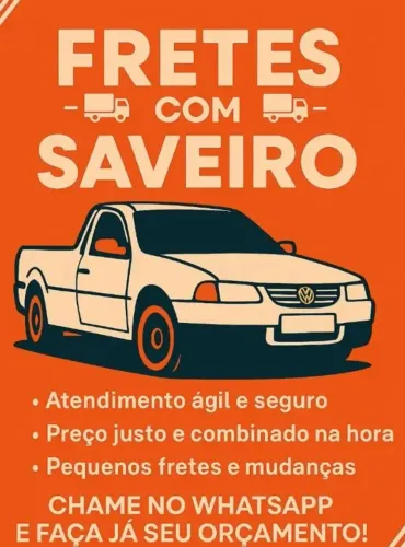 FRETES COM SAVEIRO,RAPIDO E AGIL,TIMON E TERESINA