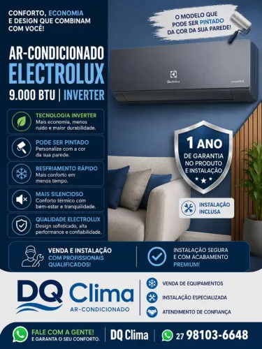 Ar condicionado inverter já instalado